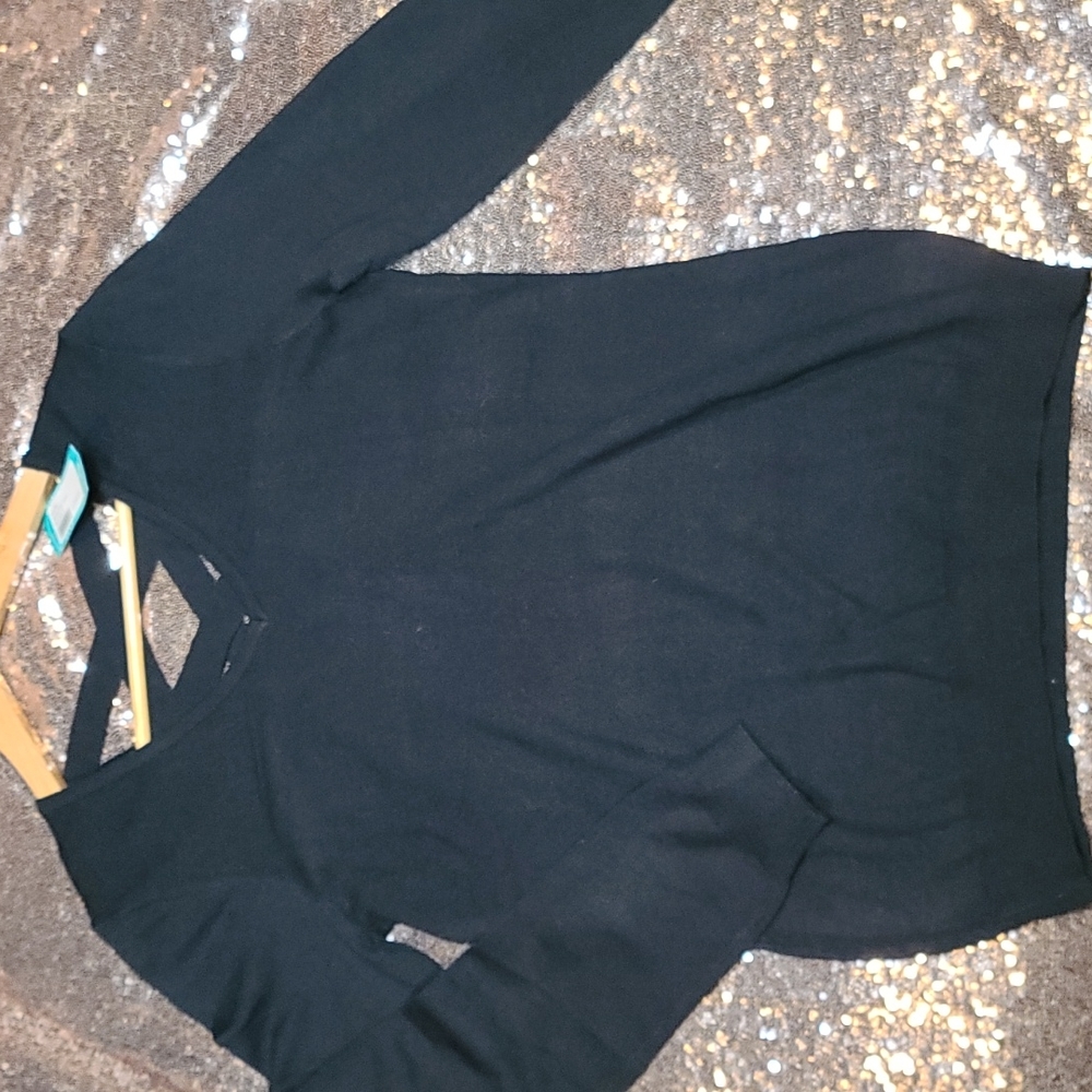 Love Ellie Mia Black Detail Pullover Dark Green Small